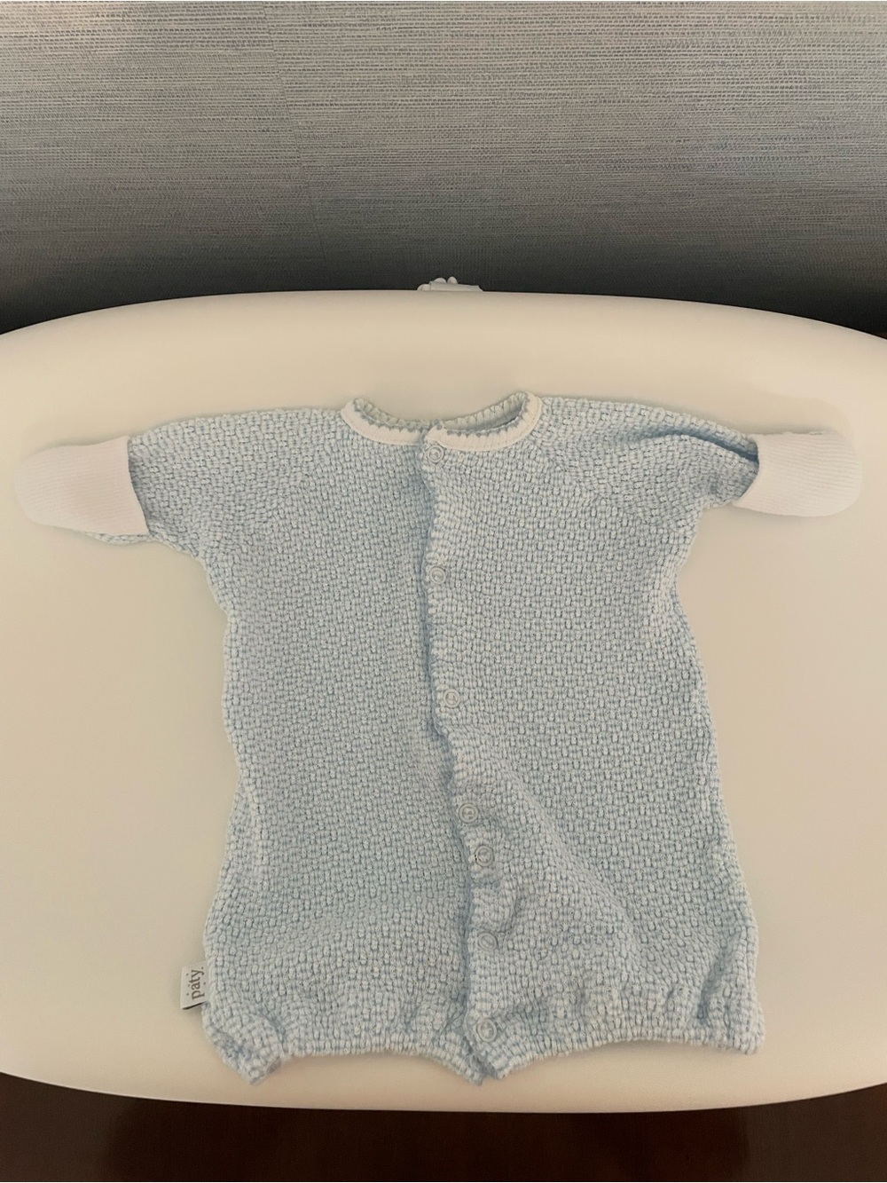 Paty Inc. Light Blue Preemie One-Piece